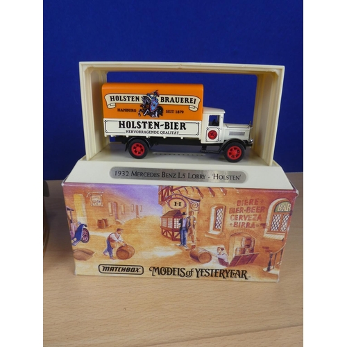 310 - Two boxed Matchbox Models of Yesteryear vehicles '1932 Mercedes Benz L6 Lorry - Holsten' and '1937 G... 