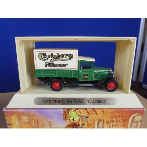 313 - Two boxed Matchbox Models of Yesteryear vehicles '1932 Model AA Ford - Carlsberg' and '1918 Atkinson... 