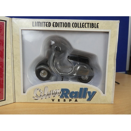 316 - A boxed limited edition Xonex Silver Rally Vespa.