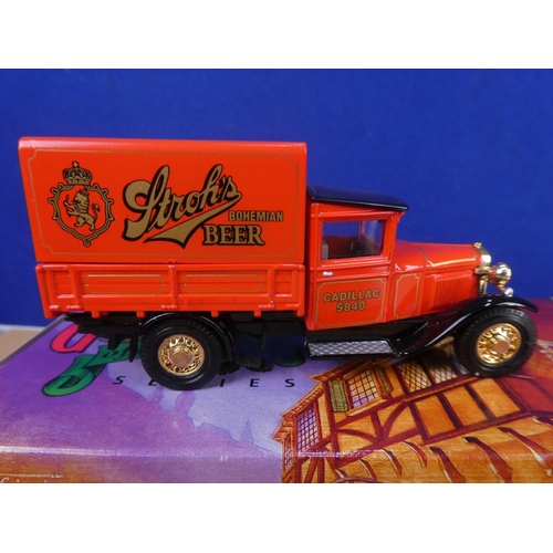 325 - Two boxed Matchbox Models of Yesteryear '1939 Bedford Stake-Bed Truck - Tooheys' and '1932 Ford AA D... 