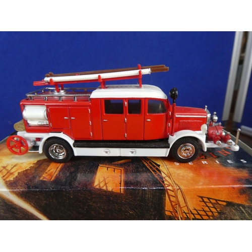 326 - Two boxed Matchbox Models of Yesteryear '1938 Mercedes KS15 Fire Truck' and '1930 Ford Model A Batta... 