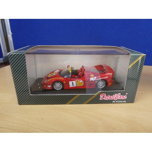 327 - A boxed Detail Cars Platinum - Art 396 - 'Ferrari F50 - 1996 Racing' scale 1/43 and a boxed limited ... 