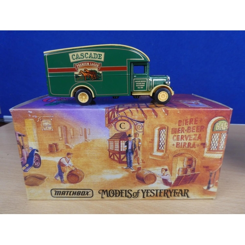 330 - Two boxed Matchbox Models of Yesteryear - '1931 Morris Van - Cascade' and '1923 Mack AC Water Tank'.