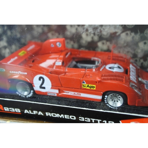 219 - A pair of Brumm 'A238 Alfa Romeo 33TT12 1:43 scale supercars