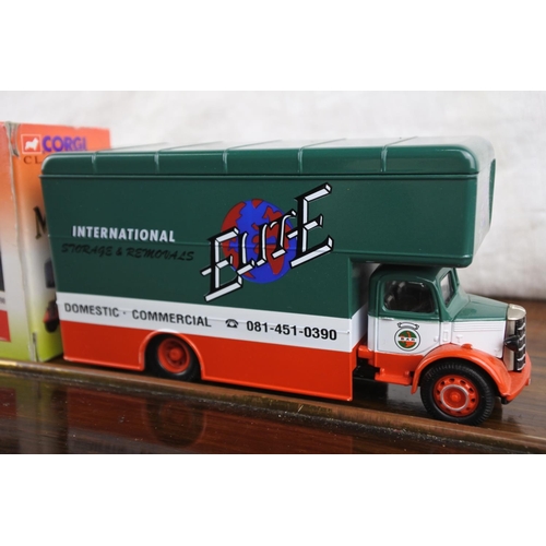 245 - A Corgi Classics 'Elite international storage & removals' Bedford Pantechnicon truck set.