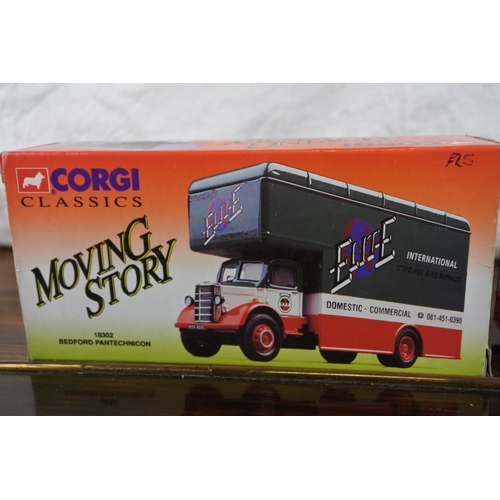 245 - A Corgi Classics 'Elite international storage & removals' Bedford Pantechnicon truck set.