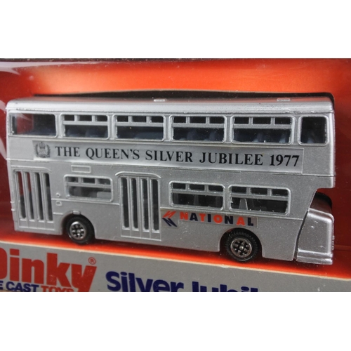 249 - A Dinky Die-Cast Toys '1977 Silver Jubilee Bus'.