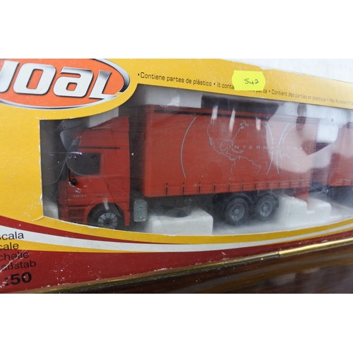 270 - A Joal 1:50 scale 'International' truck & trailer set.