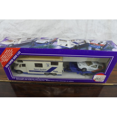 275 - A Siku Super Series 1:55 scale 'Sport System' Dormobile & Touring Car set.