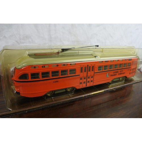 279 - A Corgi Classics 1:55 scale 'Lionel City Transit Company' Tram set.