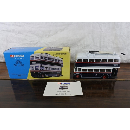 294 - A Corgi Classics 'Ashton Under Lyne Corporation' Sunbeam W Utility Trolleybus Set.