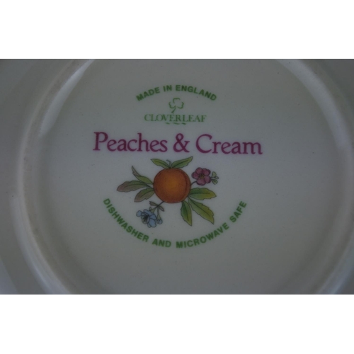 66 - A Cloverleaf 'Peaches and Cream' lazy susan serving dish.