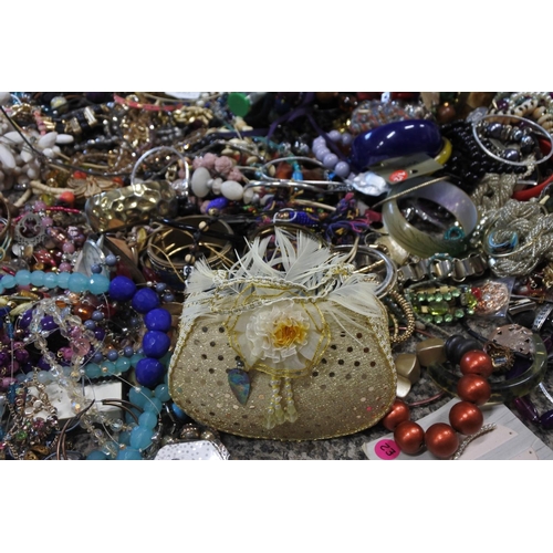 94 - An extremely large lot of costume jewellery.