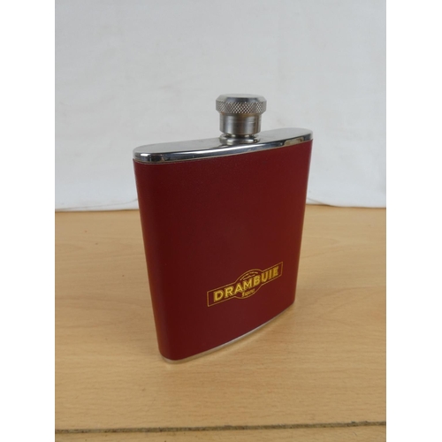 112 - A Drambuie whiskey hip flask.