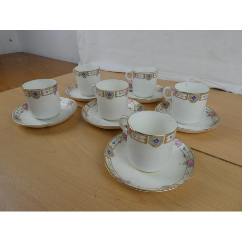 125 - An antique twelve piece coffee set.