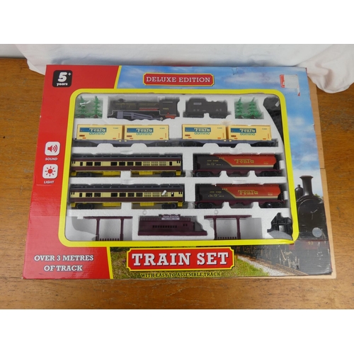 152 - A boxed train set.