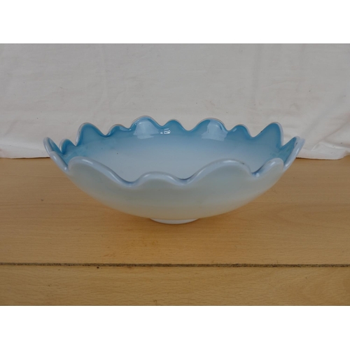 158 - A coloured glass bowl.