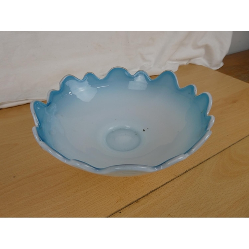 158 - A coloured glass bowl.