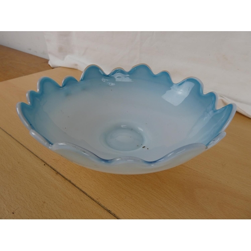 158 - A coloured glass bowl.