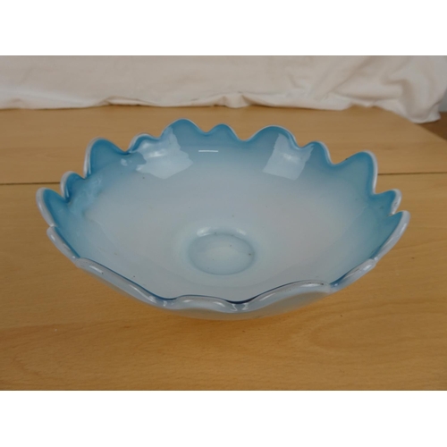 158 - A coloured glass bowl.