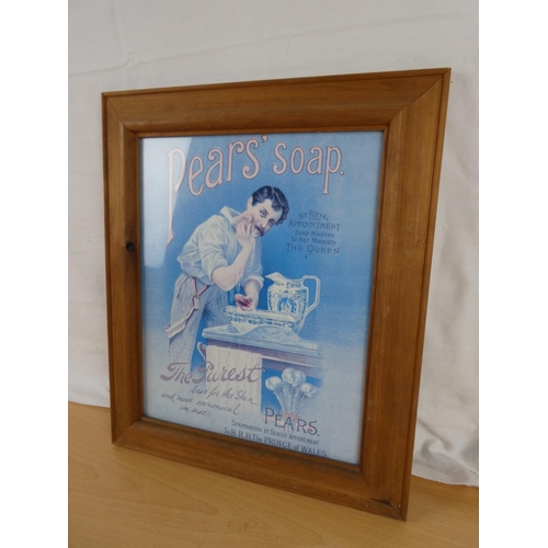 194 - A pine framed Pears Soap print. Approx 29x22cm.