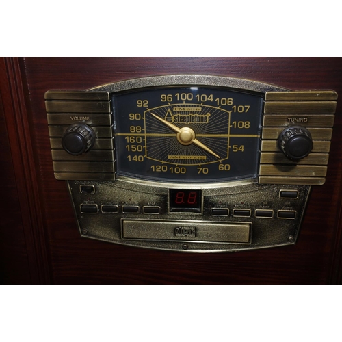 213 - A stunning vintage style gramophone by Classic Collectors Additions. (Untested) Approx 93x50x33cm.