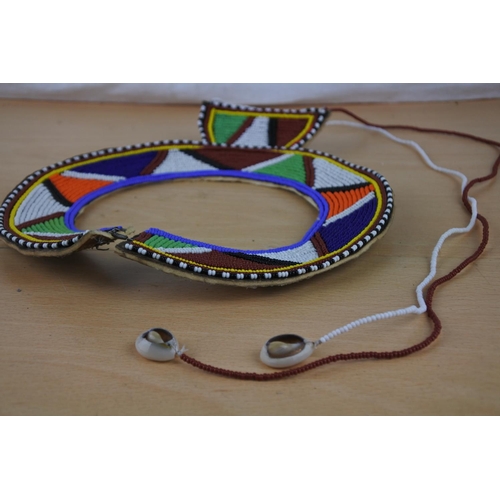 235 - A native American beaded necklace collar.