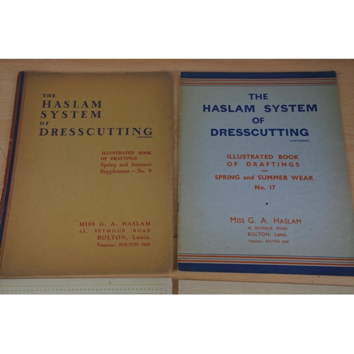 245 - Four 1950's Haslem System Dresscutting Draftings.