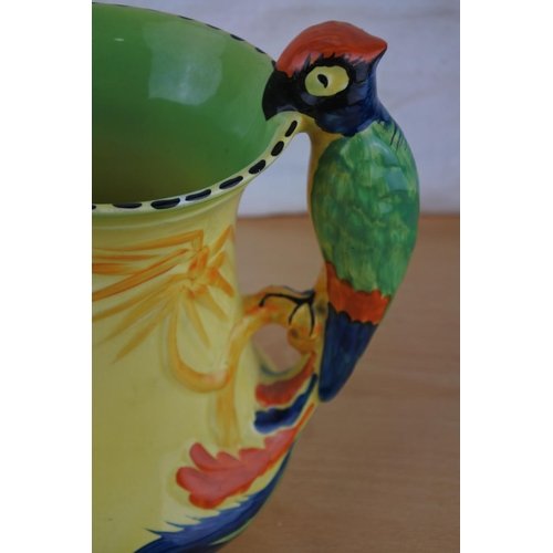 258 - A Burleigh Ware parrot handled jug.