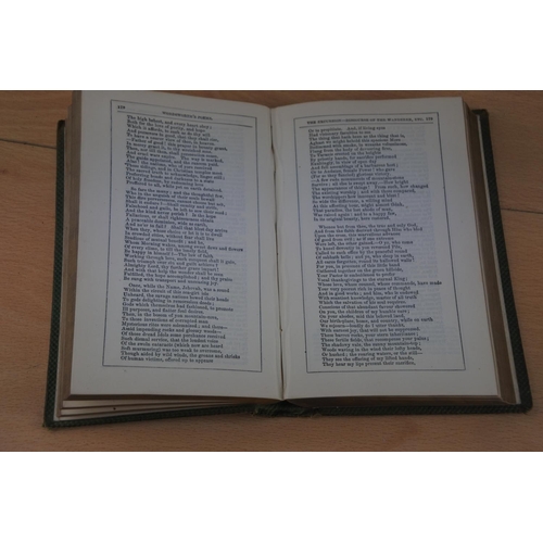 269 - An antique poetry book 'The Poetical Works of William Wordsworth'.