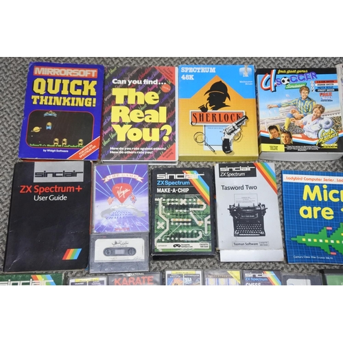 274 - A job lot of of vintage electronic games, tapes and more, to include Sinclair ZX spectrum & more.