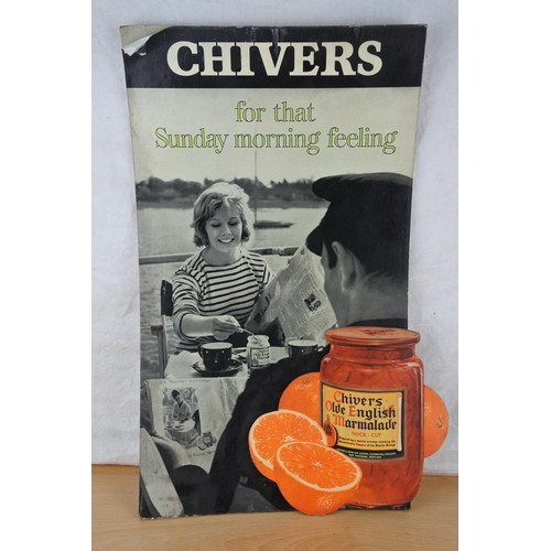 277 - A vintage cardboard shop display for Chivers Marmalade. Approx 49cm.