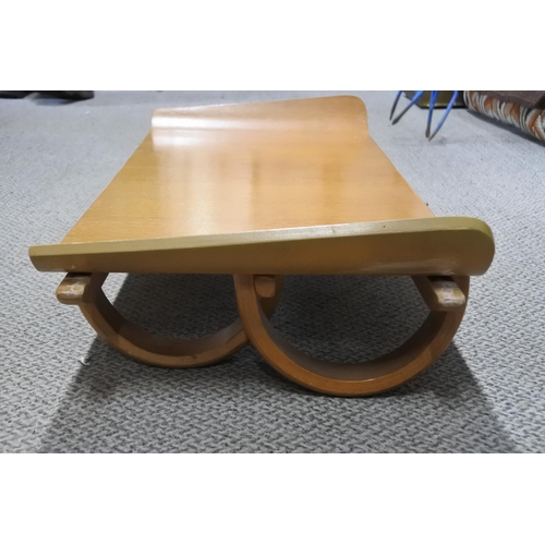 291 - A vintage bed table. Approx 38x92cm.