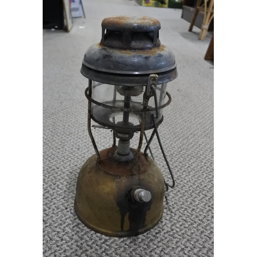 296 - A tilley oil lamp. Approx 34cm.