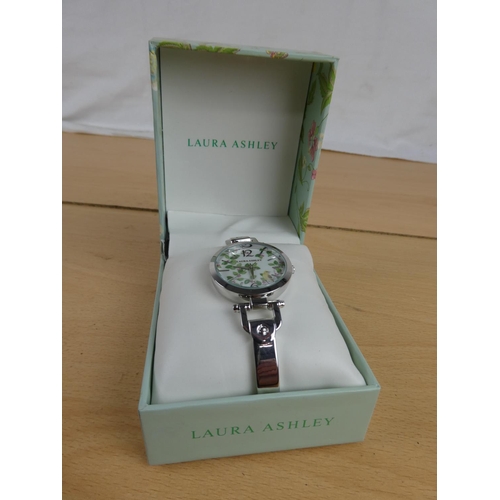 334 - A boxed Laura Ashley wrist watch.