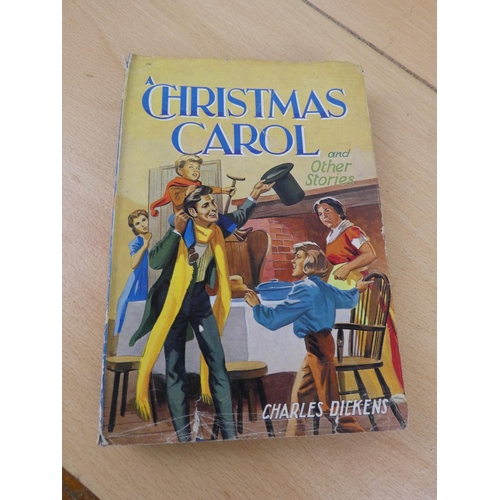 336 - Five vintage books to include 'Christmas Carol', 'Gulliver's Travel' and more.