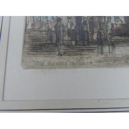 357 - A framed original limited edition etching signed J Alphege Brewer. Approx 47x38cm.