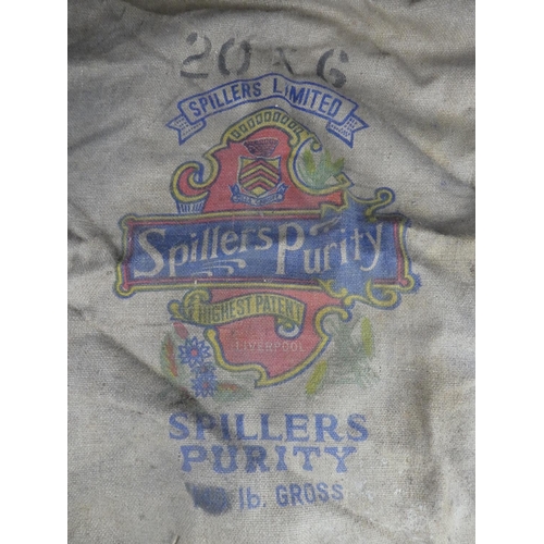 369 - A Spillers Limited hessian sack.