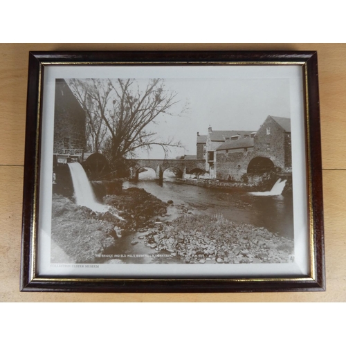 376 - A framed picture of the Old Mill in Bushmills. Approx 19x25cm.