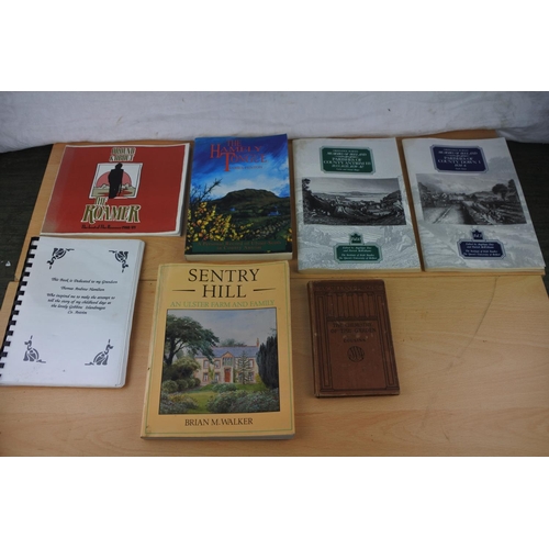 418 - A collection of local history books to include Sentry Hill, The Hamely Tongue and more.