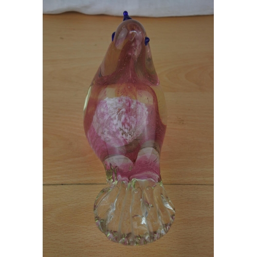 436 - A large vintage glass bird ornament.