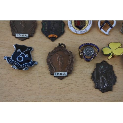 437 - An assorted lot of badges and medals,