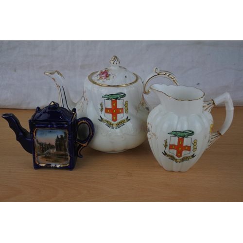 441 - A lot of commemorative ware including teapot, dish and more.