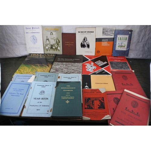 446 - A collection of Irish interest books to include Coleraine Academical Institution year books and more... 