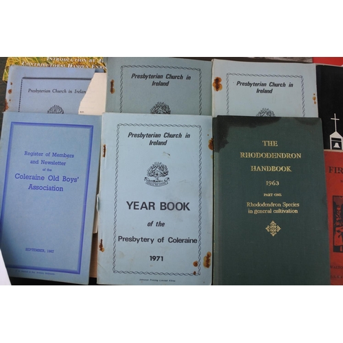 446 - A collection of Irish interest books to include Coleraine Academical Institution year books and more... 