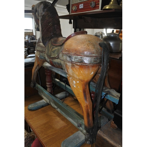 477 - An antique style rocking horse.