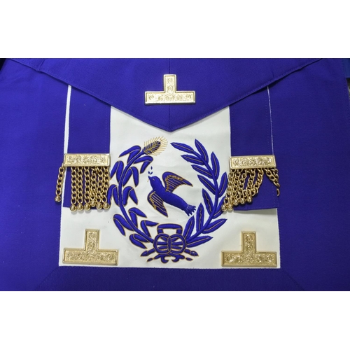 491 - A lot of Masonic aprons.