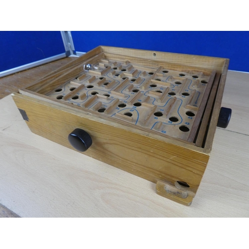 504 - A wooden board game.