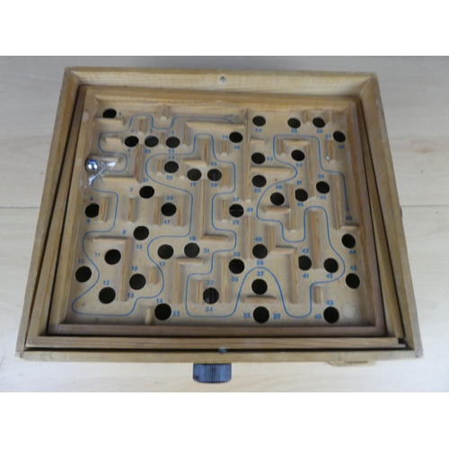 504 - A wooden board game.