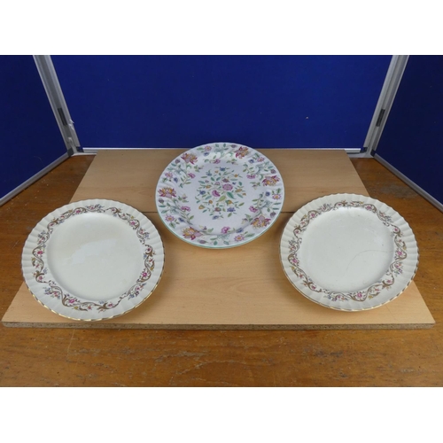 522 - A Minton Hatton Garden platter and two others.